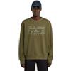 G-STAR Text Graphic R SW Felpa, Verde (Dark Olive D27094-e209-c744), S Uomo