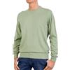 Marenza Girocollo Uomo Manica Lunga Misto Cashmere Seta Made in Italy (M, Verde Salvia)