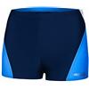 Aqua Speed Alex Costume da Bagno Corto Elastico para Uomo | Calzoncini da Bagno | UV-Protection | 09. / 452 / Bianco Blu Marino | Taglia: L