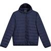 Diadora Giubbino Piumino uomo 100 grammi 2 colori Jacket light Hoodie Core (S, Blu Classico)