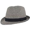 Hut Breiter Breiter Cappello di paglia Trilby, cappello estivo Pork Pie, cappello da sole 100% carta stropicciabile, set colorato delicato sulla pelle e confortevole