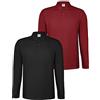 ALPIDEX Maglietta Polo Uomo Manica Lunga Set da 2 100% Cotone piqué | 240 g/m², Taglio Regolare, OEKO-TEX, Traspirante, Colletto, Bottoni, Polsini, Lavoro, Casual, Tinta Unita, S-5XL