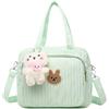 LYEAA Simpatico Cartone Animato Multifunzione Borsa da Viaggio Organizzatore di capacità Pannolini Maternità con Ciondolo Borsa for Pannolini for Passeggino for Mamma Portatile (Verde)