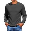 COOFANDY Felpa Uomo Pullover con Scollo Rotondo Camicia Manica Lunga Felpa Base Senza Cappuccio Pullover Manica Lunga per Inverno Maglione Nero XL