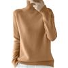 Kswlwccpp Maglia Cashmere Donna, Invernale Lana Dolcevita Cashmere Ultralight Collo Alto Maglione Manica Lunga Casual Maglioni Maglieria Magliones Caldo,M-XXL