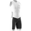 VOXCAUTQ Tuta Triathlon Uomo Senza Maniche con Fondello Sottile e 3 Tasche