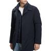 BAKER'S - Giubbotto uomo invernale elegante trench giacca soprabito lunga con pettorina interna (Navy, Taglia XXL)
