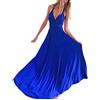 Onsoyours Donne Lunga Vestito da Cocktail da Sera Elegante Damigella d'Onore Blu Zaffiro L