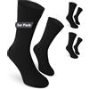 Safersox Calzini quotidiani Safersox da uomo e donna - con protezione antizanzare, 3 Paia, Nero, 39-42