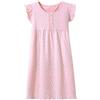 Allmeingeld Cuore a Pois Camicie da Notte Bambine e Ragazze Cotone Pigiami e Vestaglie Rosa per 8 Anni