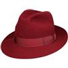 Borsalino Marengo cappello in feltro di pelo Bogart cappello in feltro di pelo Fedora cappello da uomo uomo/donna - Made in Italy cappello di lana cappello in feltro con nastro grosgrain inverno