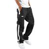 Generic Pantaloni da vela da uomo, impermeabili, per quattro stagioni, per la strada, per il tempo libero, per lo sport, multi tasca, per la bocca, con lacci, in tessuto standard, pantaloni cargo da uomo