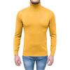 Evoga Maglione Dolcevita Uomo Invernale Giallo Senape Pullover Maglia a Collo Alto