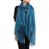 Prettystern Pura Ring Cashmere Pashmina Sciarpa Leggera Sottile Stola Da Cachemire Lana Scialle Con Frange Donna 15. blu turchese