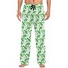 PAQGSREM Iguana - Pantaloni da pigiama da uomo, comodi, vestibilità dritta, con tasche, taglie S-XXL, bianco, M