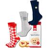 soxo Calzini Per Dolci Donna Divertenti Idee Regalo Uomo Regali Amica Calze Uomo Cotone 35-40 Spitzbuben 3 Paia