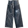 ORANDESIGNE Y2K Jeans Uomo Larghi Pantaloni Cargo Men's Jeans Hip Hop Pantaloni Larghi Denim Pantaloni Pantaloni a Gamba Larga Streetwear