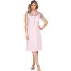 e.Femme® Camicia da Notte Donna Lena II 859 in Cotone e Lenzing® Modal, Rosa Antico, 44