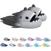 Chagoo Sharky Chanclas, Cloud Shark Slides, Ciabatte Squalo Estive Donna Uomo Pantofole da Bagno Comode Pantofole da spiaggia antiscivolo (40-41 EU, Gradient Grey)