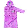 CARTOON Giacca da camera Principesse Disney bambina vestaglia invernale morbida in Coral Fleece con cappuccio cintura regolabile e stampa Belle, Cenerentola e Jasmine