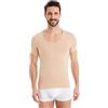 FINN Maglia Intima Funzionale per Uomo con Scollo a V - T-Shirt Anti-Sudore con Inserti Contro Le Macchie di Sudore - Canottiera a Maniche Corte in Tessuto Originale Lenzing® Modal