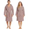 Nada Home Accappatoio Nido d'Ape Unisex in cotone Uomo Donna con Cappuccio, Cintura e Tasche - Leggero, Assorbente, Traspirante - Ideale per Casa, Piscina, Palestra, SPA e Viaggi
