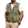 Oanviso Gilet Smanicato Uomo Estivo Leggero Sportivo Multitasche da Lavoro Traspirante All'aperto Pesca Viaggio Giubbotto Senza Maniche Cronista Caccia Fotografi Safari A Cachi S