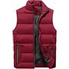 Peuignao Gilet Trapuntato Uomo Invernale Giubbotto Giubbino Smanicato Uomo Gilet Imbottito Uomo Casual Taglie Forti Giacca senza Maniche Giacchetto Cappotto Smanicato Uomo Oversize Puffer Gilet Uomo Rosso 8XL