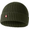 Höhenhorn Nordföhn - Berretto lavorato a maglia, unisex, in lana merino, Gomma verde, Taglia unica