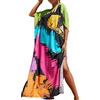 L-Peach Cardigan Kimono Boho da Donna Spazioso Loungewear Oversize Kaftan Abito da Spiaggia Copricostume