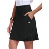 MoFiz Gonna da Tennis da Donna con Corto Interno Estate Gonna a Pieghe a Vita Alta per Sport, Corsa, Golf, Escursionismo