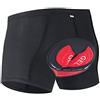 YIBIMOTTO Pantaloncini da Ciclismo Intimo Uomo Lmbottito Gel Intimo da Ciclismo Traspiranti Ciclismo Mutande Pantaloncini da Bici (5XL)