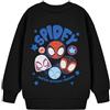 Marvel Felpa Nera per Ragazzi di Spiderman Spidey e i Suoi Fantastici Amici | Maglione per Bambini Comics Supereroe | Top Grafico da Ragazzo di Spidey & Pals per Bambini