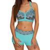 RYTEJFES Costume Donna Due Pezzi Costume Due Pezzi Donna Bikini A Fascia Mare Perizoma Costumi Curvy Vita Alta Modellante da Sexy Top con Volant Completi Pantaloncini Mutanda 4XL Pezzo di sopra Bagno