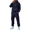 Generico Completo da Uomo Viking Steampunk Retrò Rinascimentale Tuta Invernale Set Felpa Sportiva Felpa con Cappuccio e Pantaloni Due Pezzi Medievale Gotico Pantaloni e Top da Pirata