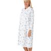 Marlon Candace - Camicia da Notte da Donna in Cotone Spazzolato con Colletto alla Peter Pan, Tilly Blu, 20-22