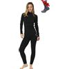 Merino.tech Completo Lana Donna Merinos + Calzini Leggero, Medio, Pesante | Set intimo termico e funzionale leggero/medio/pesante, per sci, trekking e outdoor, traspirante