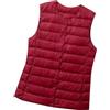 HAXNOHEY Gilet Piumino Donna Leggero Gilet Imbottito Donna Giubbotto Smanicato Donna Gilet Trapuntato Sottogiacca Donna Giubbino Giacchetto Smanicato Donna Invernale Piumini Gilet Senza Maniche Donna Rosso M