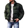 shownicer Cappotto Invernale Corte Uomo Casual Taglie Forti Piumino Caldo Giubbotto Corte Cappotti Parka Giacche con Cappuccio per Esterni A Verde Militare XXL