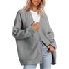 MOKBAY Cardigan Marrone Donna Comoda Merinos Invernale Maglia Casual Manica Lunga Maglioncini Maglieria Curvy Aperto Davanti Cardigan Donna Lana S