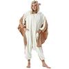 ULEEMARK Pigiama Animali Unisex Adulto Cosplay Halloween Carnevale Costume Animale Pigiama Topo Volante L(168-177CM)
