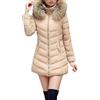 MJGkhiy Piumino Donna Invernale Lungo Cappotto Elegante Giubbotto Taglie Forti Caldo Parka Antivento Piumini Imbottita Abbigliamento Invernali Curvy Giacca Pile con Zip Cappuccio Cappotti