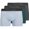 JACK & JONES Jacaiden Solid Trunks 3 Pack SN Boxer a Pantaloncino, Verde, XL Uomo