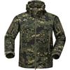 Czen Tactical Camouflage Softshell Giacca Outdoor Army Militare Foderato in Pile Impermeabile Giacca Con Cappuccio Outwear Caccia Cappotto