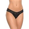Hanky Panky Low Rise Thong - Mutande Donna in Pizzo Elasticizzate, Tanga Donna Comodo e Colorato a Vita Bassa - Slip Donna Cotone e Nylon, Lingerie per Completo Intimo Donna, Taglia Unica, Pezzo Unico