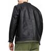 Saggio Jack Jones Giubbino Ecopelle Morbido Resistente Mezza Stagione Uomo Taglie Forti Profumatore Nero 6XL