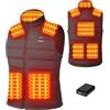 Toastiv Gilet Riscaldato Uomo con Batteria 18400mAh 7.4V - 8 Zone Riscaldanti, Lavaggio in lavatrice, Gilet Termico Elettrico con Controllo a Doppia Zona