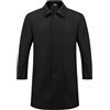 Allthemen Trench Monopetto da Uomo Media Lunghezza Cappotto Risvolto Classico Business Casual Coat Antivento