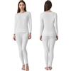 Channo Intimo Termico Donna Completo: Maglia a Maniche Lunghe e Pantaloni Comodi Morbidi Traspiranti con Fodera in Pile Ideali per l'inverno