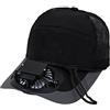 Generico Cappello Ventilatore - Copricapo Rinfrescante da Baseball - Cappello da Sole Ad Energia Solare | per Picnic, Campeggio, Trekking, Passeggiate, Festival, Spiaggia, all'Aperto